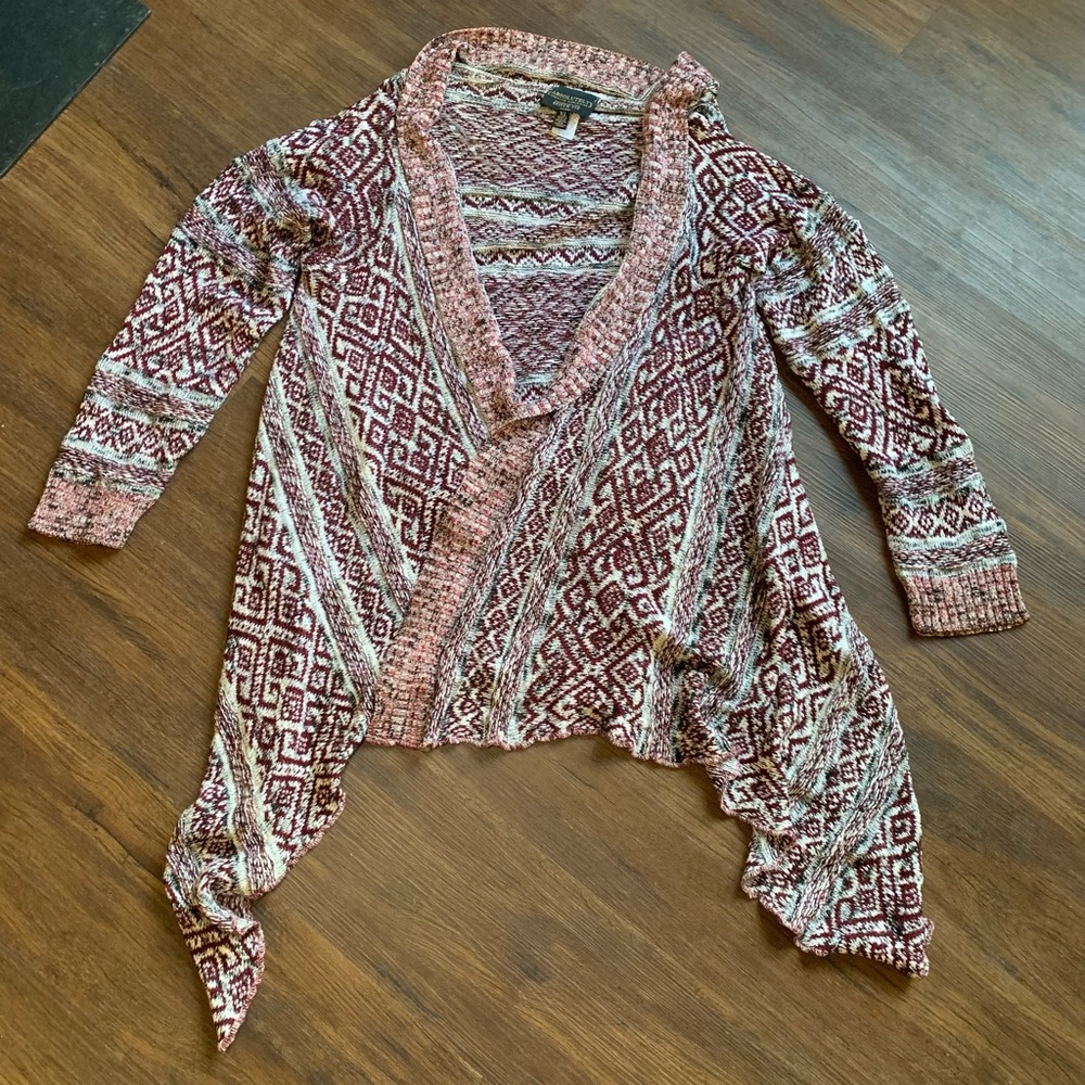 Absolutely for Stitch Fix Aztec Tribal Open Front Cardigan